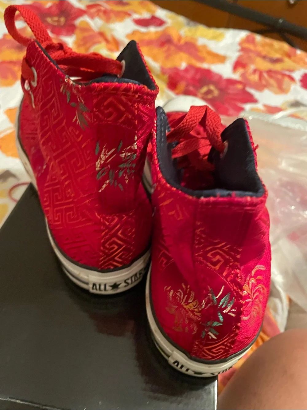 Converse Red High-Top Women's Athletic Sneakers